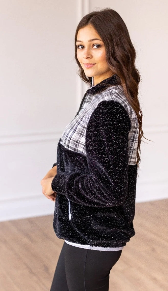 Gingham Sherpa