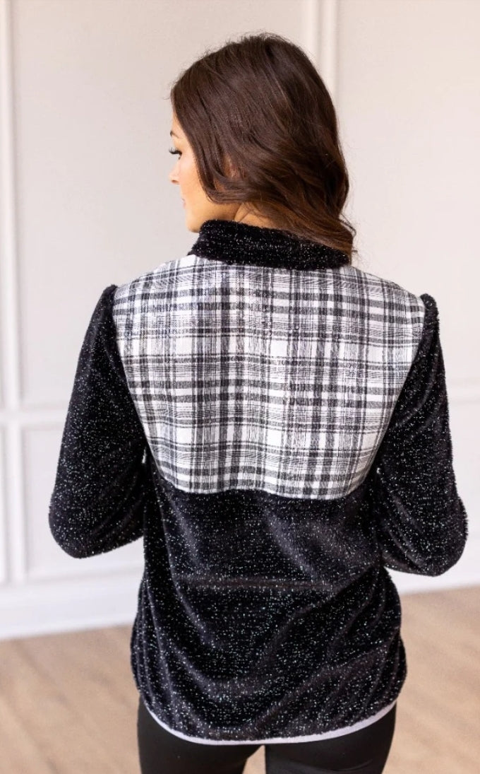 Gingham Sherpa