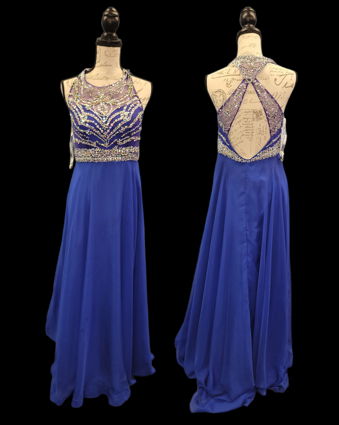 Royal Blue Sparkly Top