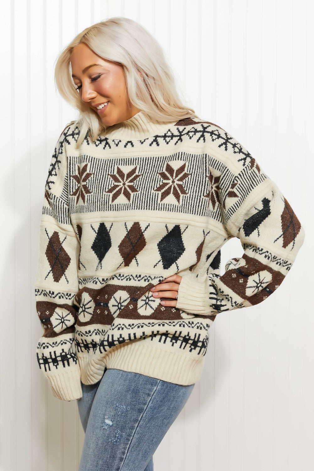 Taupe Multi Print