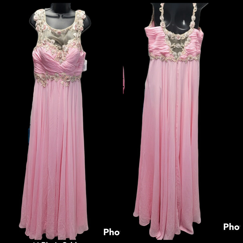 Sheer Neck Pink