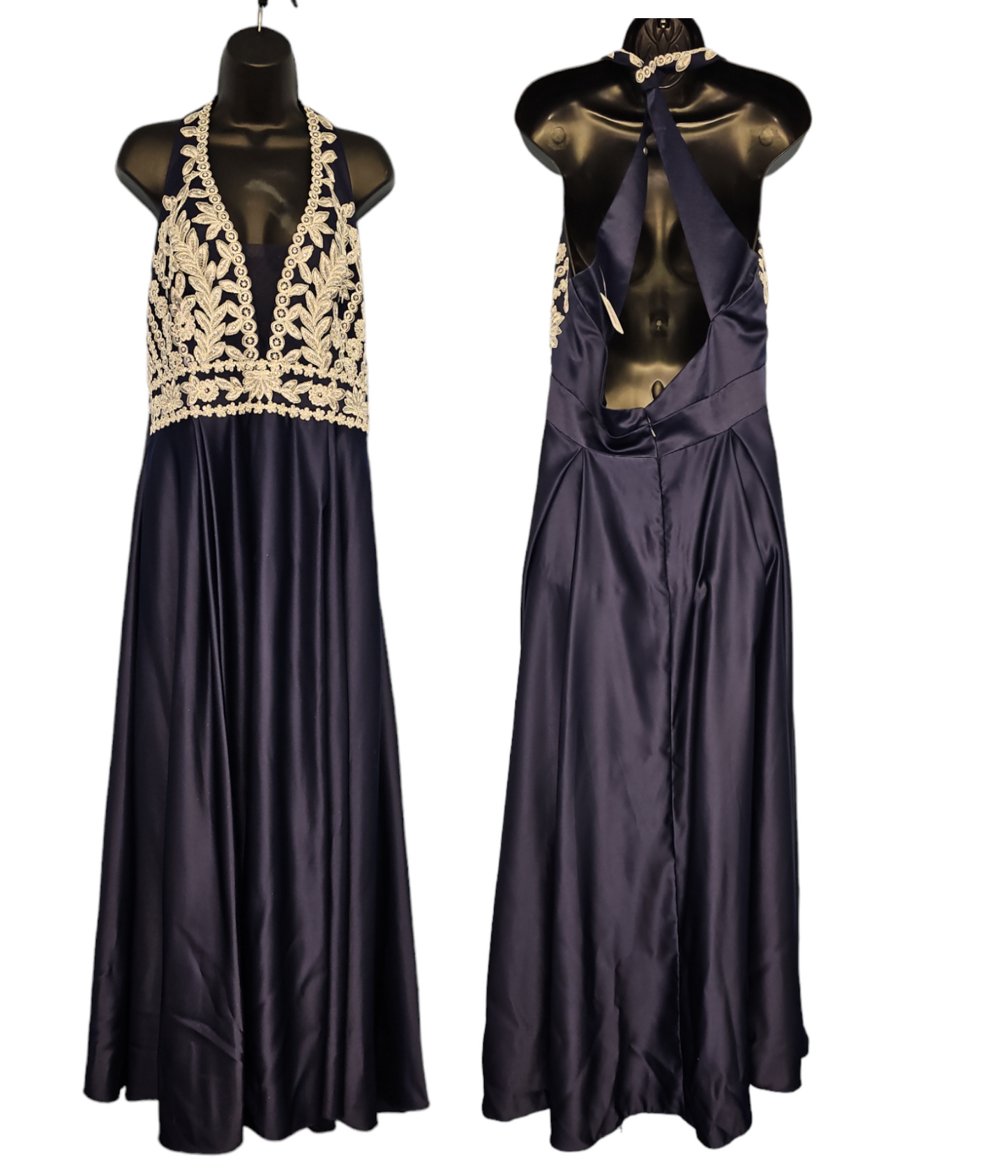 High Neckline Navy