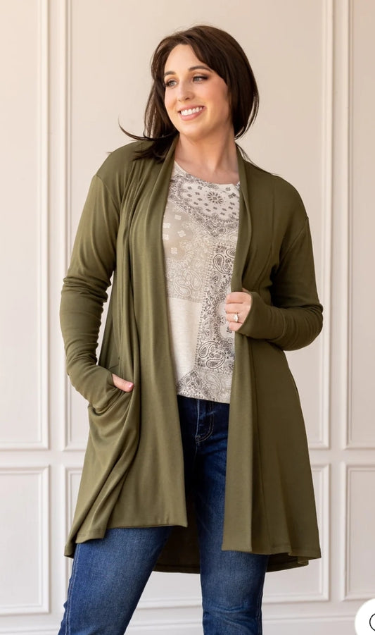 Cardi Olive Cardigan