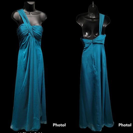 One Shoulder Teal